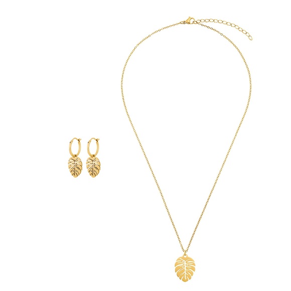 Set Folium Goldfarbend Damen Gold ONE SIZE