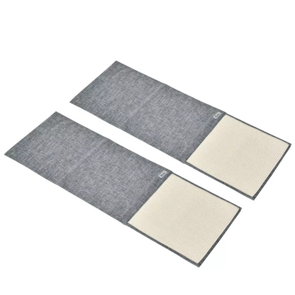 Northio - Kratzmatte 2Er Set Sofa-Schutz Für Katzen, Sisal Kratzteppich, Grau, 130X45X0,3Cm, Für Sessel & Couch, 31-47CM