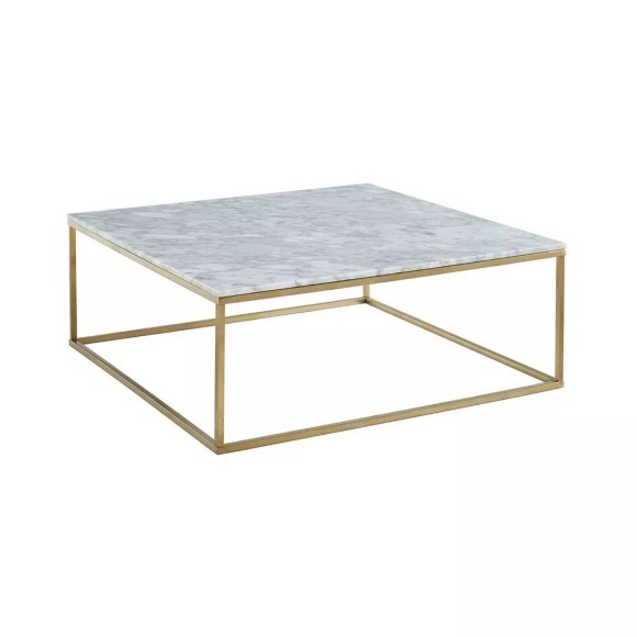 Couchtisch Design Marmor Metall ARETHA Gold Couchtisch Design Marmor Metall ARETHA Gold