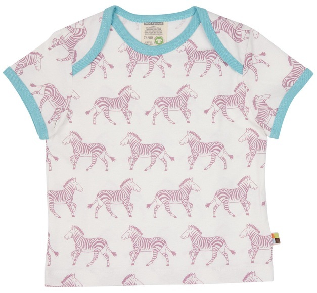 T-shirt Druck Zebra Aster Mädchen Rosa 86/92