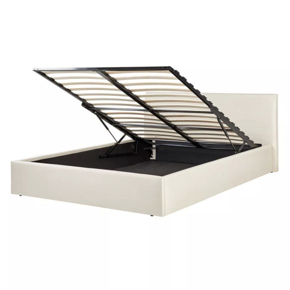Bett mit Lattenrost aus Polyester Modern ORBEY Bett mit Lattenrost aus Polyester Modern ORBEY