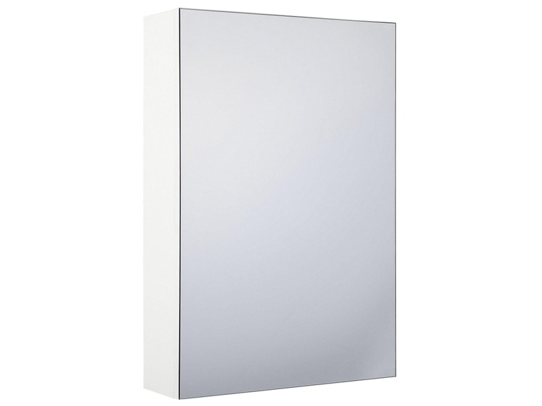 Beliani Bad Spiegelschrank weiss / silber 40 x 60 cm PRIMAVERA Schrank