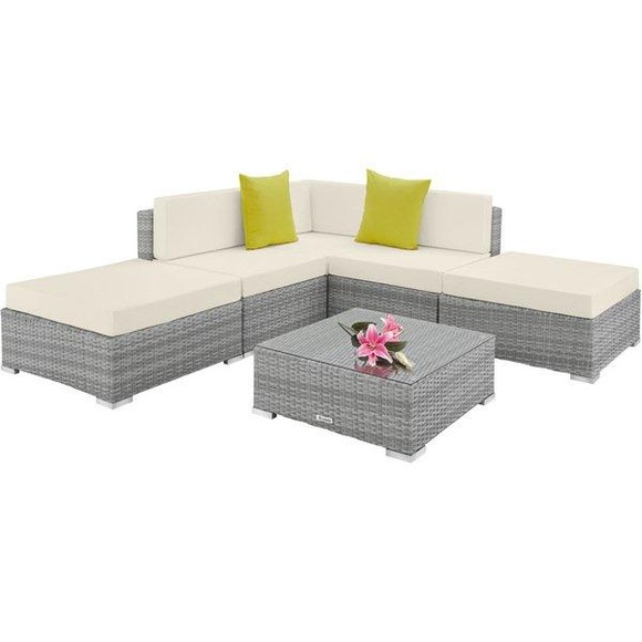Rattan Lounge mit Aluminiumgestell Paris Rattan Lounge mit Aluminiumgestell Paris