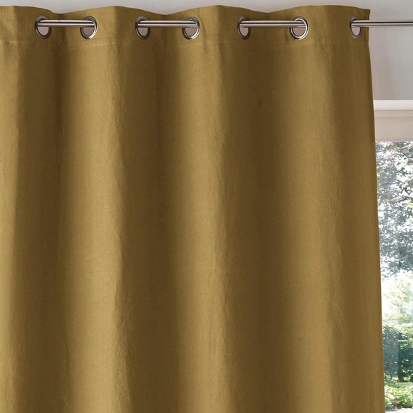 Verdunkelungsvorhang Onega Mit Ösen Unisex Braun 135x180 cm