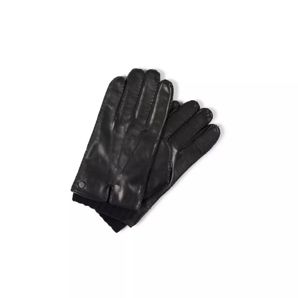 Lederhandschuhe Mit Pulswärmer Und Touchscreen Tauglich Herren Schwarz XL