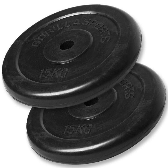 Hantelscheiben Unisex Schwarz 30KG