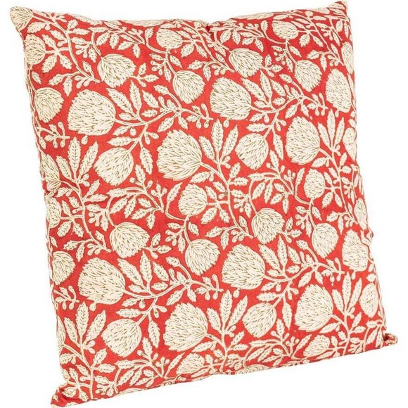 Kissen Lorient Blume rot 45x45