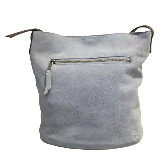 Handtasche Frauen Wildleder Damen Grau ONE SIZE