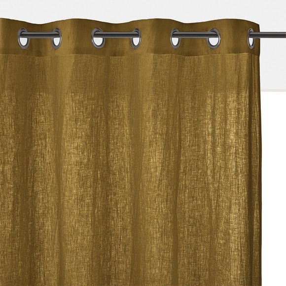 Vorhang Onega Aus Vorgewaschenem Leinen Unisex Braun 135x180 cm