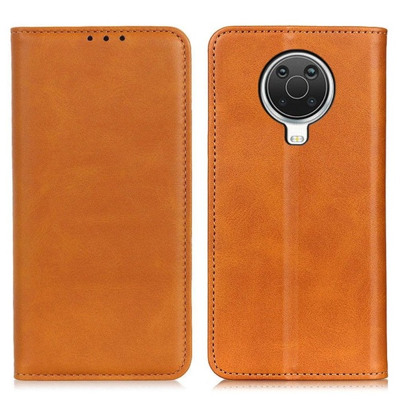 Nokia G10 / G20 - Stand Flip Case Hülle hellbraun