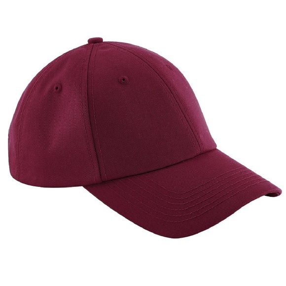 Authentic 6 Panel Baseball Kappe Herren Weinrot ONE SIZE