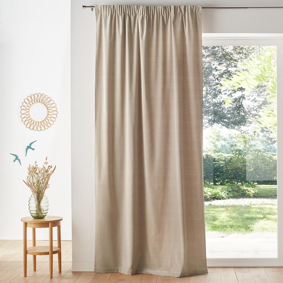Vorhang Velvet Unisex Beige 135x350CM