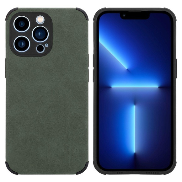 Hülle für Apple iPhone 11 PRO MAX mit Kunst-Wildleder Rückseite