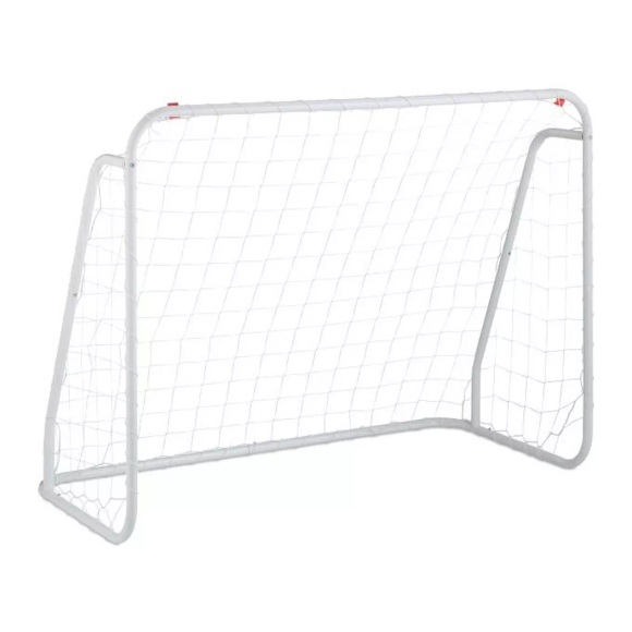 B2X - Weißes Fußballtor mit Stahlrahmen, One Size