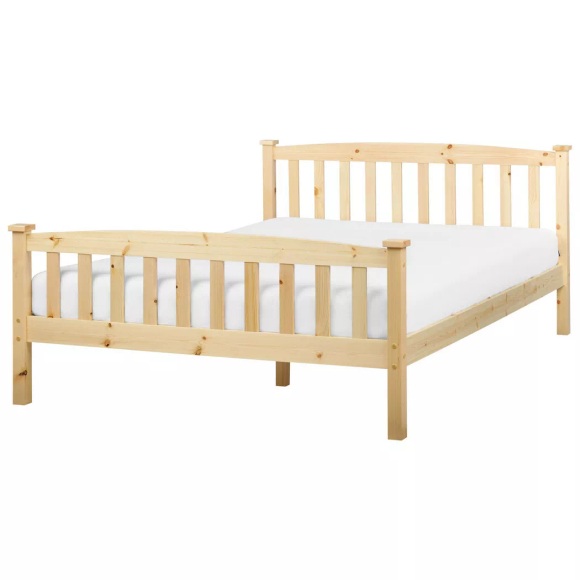 Bett mit Lattenrost aus Kiefernholz Skandinavisch GIVERNY Bett mit Lattenrost aus Kiefernholz Skandinavisch GIVERNY