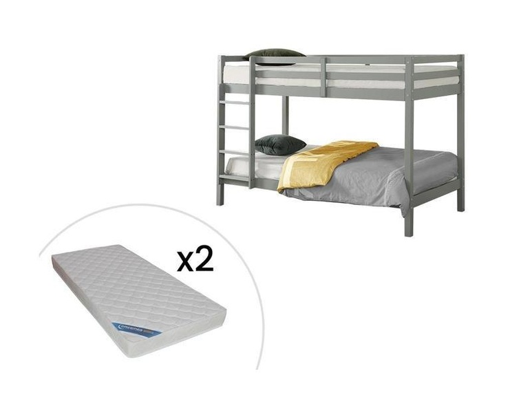 Etagenbett ANICET II 2Kiefer massiv + Matratzen Etagenbett ANICET II 2Kiefer massiv + Matratzen