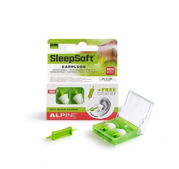 ALPINE SleepSoft Gehörschutzstöpsel mit Euroloch (1 Paar)