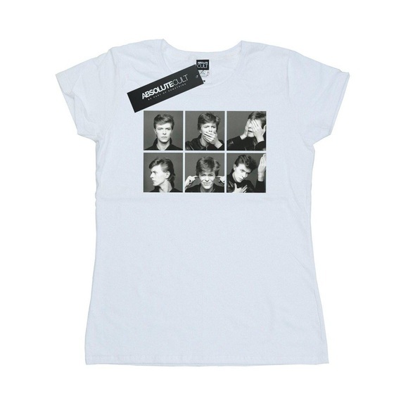 Photo Collage Tshirt Damen Weiss L