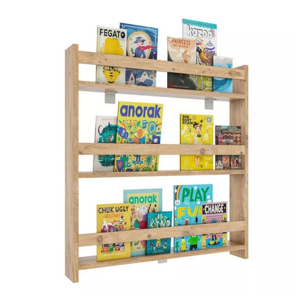 Holz Kinderregal Bücherregal Kinder Wandregal Hängeregal Wandboard Regal Kidos Holz Kinderregal Bücherregal Kinder Wandregal Hängeregal Wandboard Regal Kidos