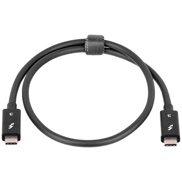 Akyga USB-Kabel Thunderbolt Stecker, Thunderbolt Stecker 50 cm Schwarz AK-USB-33