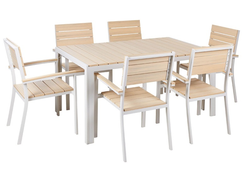 Gartentisch Set Aus Kunstholz Modern Como Unisex ONE SIZE