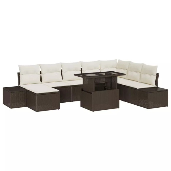 VidaXL - Garten-sofa poly-rattan, One Size, Braun