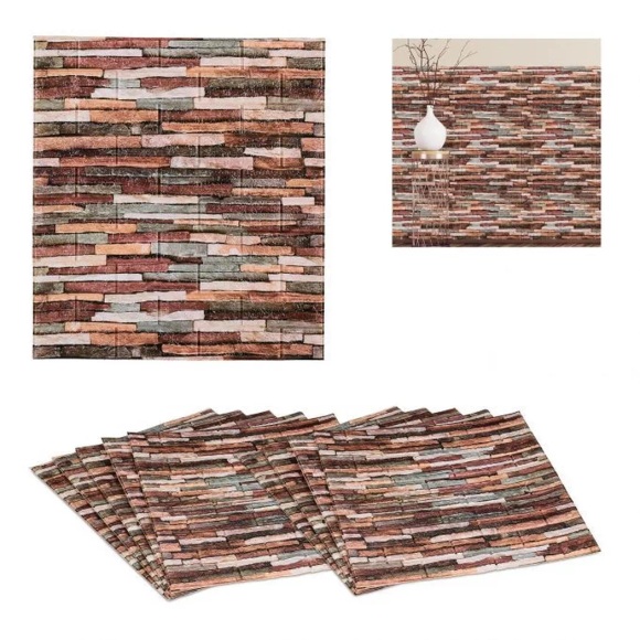 B2X - 10 Wandpaneele Steinmauer, pieces