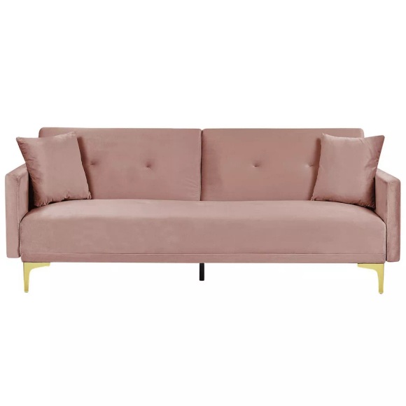 Schlafcouch aus Samtstoff Retro LUCAN Schlafcouch aus Samtstoff Retro LUCAN