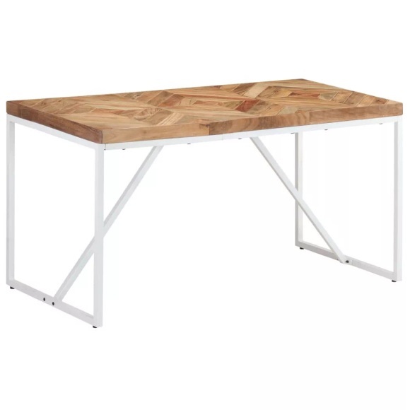 vidaXL Esstisch 140x70x76 cm Massivholz Akazie und Mango