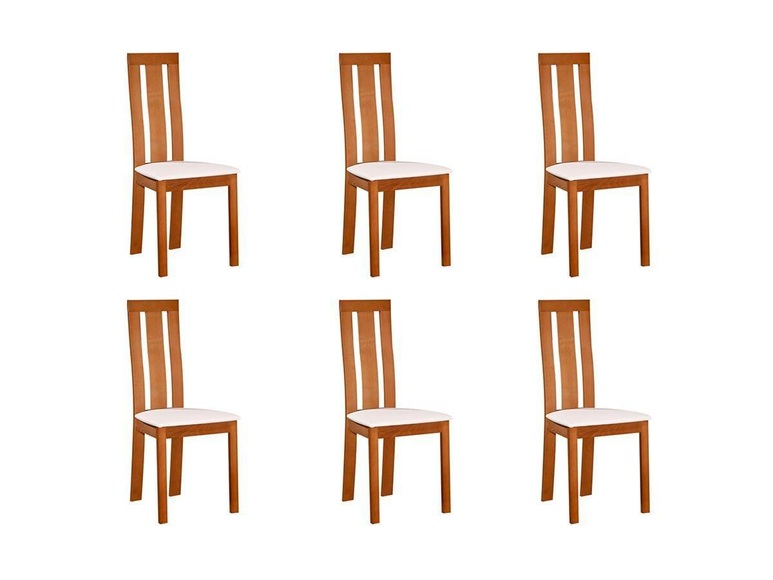 Stuhl 6erSet Massivholz Domingo Eichefarben Stuhl 6erSet Massivholz Domingo Eichefarben
