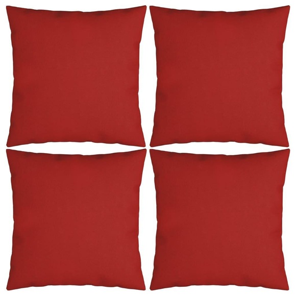 vidaXL Sofakissen 4 Stk. Rot 60x60 cm Stoff
