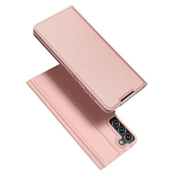 Dux Ducis - Samsung Galaxy S22+ Plus 5G Flip Wallet Cover Leder Tasche - Roségold
