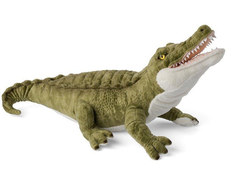 WWF WWF00924 - Krokodil, realistisch, Super weiches, lebensecht gestaltetes Plüschtier, 58 cm