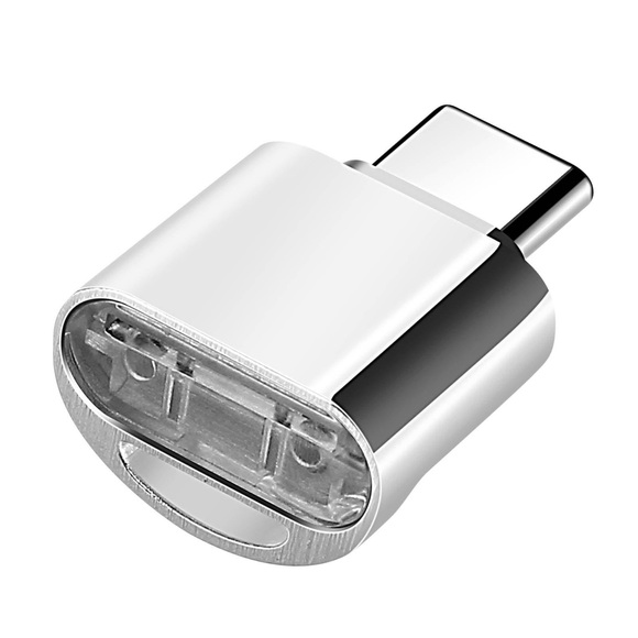Mini Micro SD TF Kartenleser, Silber