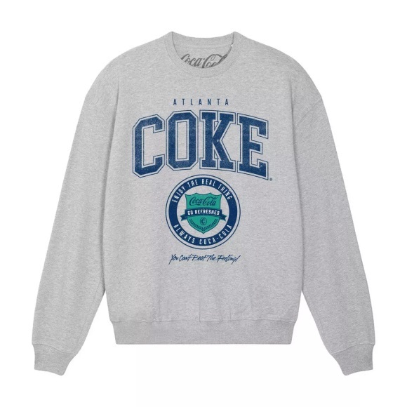 Coca-Cola - Atlanta Coke Sweatshirt, für Damen, Grau, Größe M