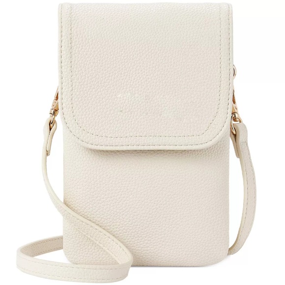 Only-bags.store - Handy Umhängetasche Leder, Umhängetasche, Handytasche mit Geldbörse zum Umhängen, für Herren, Offwhite