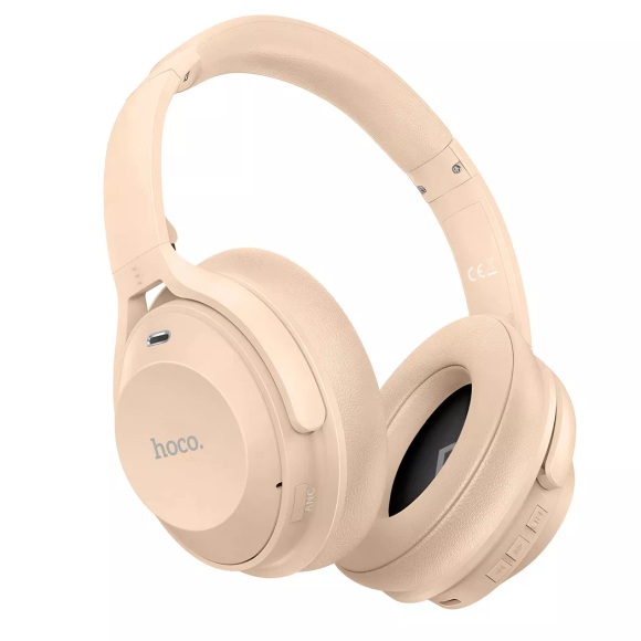 Avizar - Hoco W37 Bluetooth Headset Beige, 17.5MM, Beige