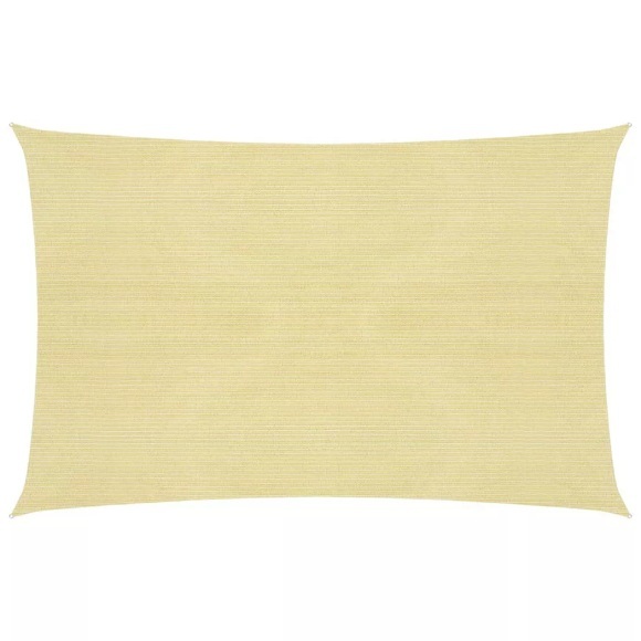 vidaXL Sonnensegel 160 g/m² Beige 4x5 m HDPE