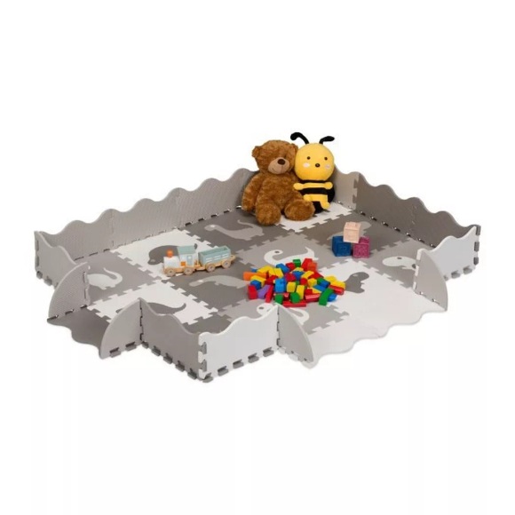 B2X - Dinosaurier-Puzzlematte mit Rand