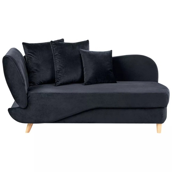 Chaiselongue aus Samtstoff Retro MERI Chaiselongue aus Samtstoff Retro MERI