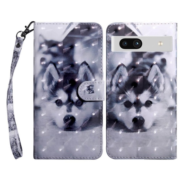 Google Pixel 7a - Etui Glitzer Effekt Husky