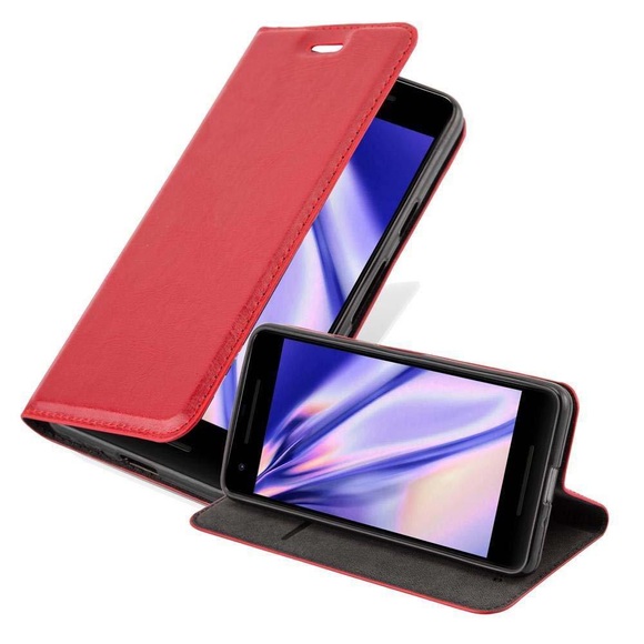 Hülle kompatibel mit Google PIXEL 2 - Schutzhülle mit Magnetverschluss, Standfunktion und Kartenfach