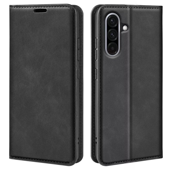 Cover-Discount - Galaxy A36 5G / A56 5G - Stand Flip Case Hülle, Schwarz