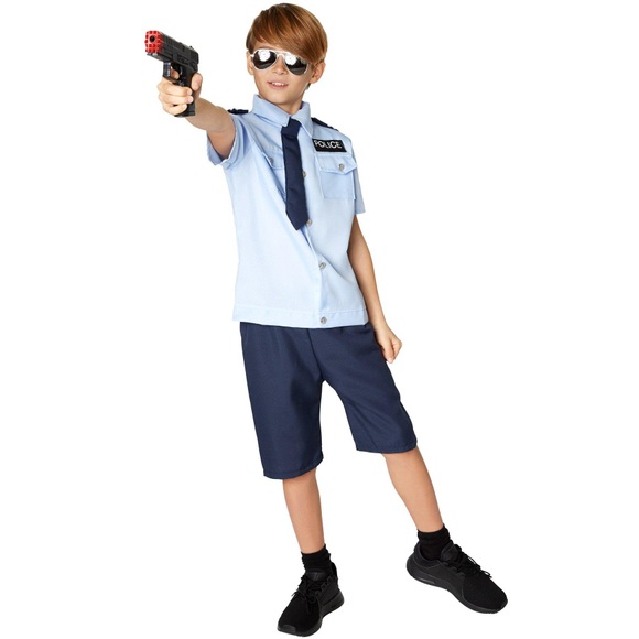 Jungenkostüm Police Boy Blau