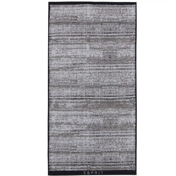 Esprit - Badetuch Mivu - 50 x 100 cm - Schwarz und Grau