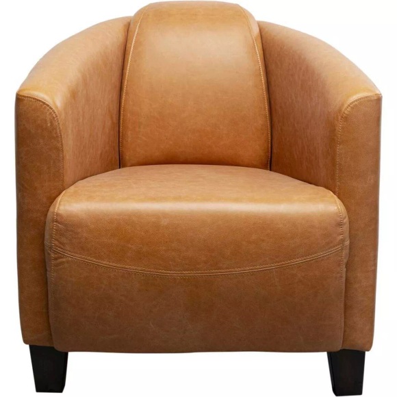 KARE Design - Sessel Cigar Lounge Smart Leder hellbraun, One Size, Braun