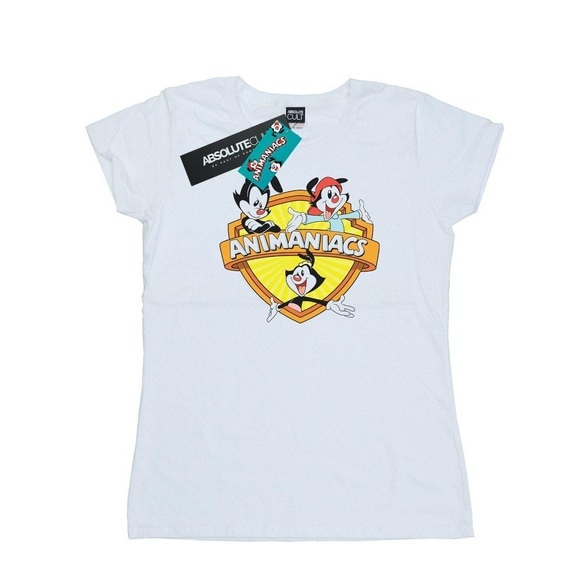 Logo Crest Tshirt Damen Weiss M
