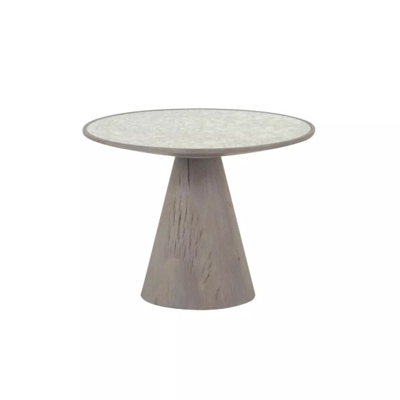 Calicosy - Beistelltisch aus Eiche und Glas MAFRA, One Size,