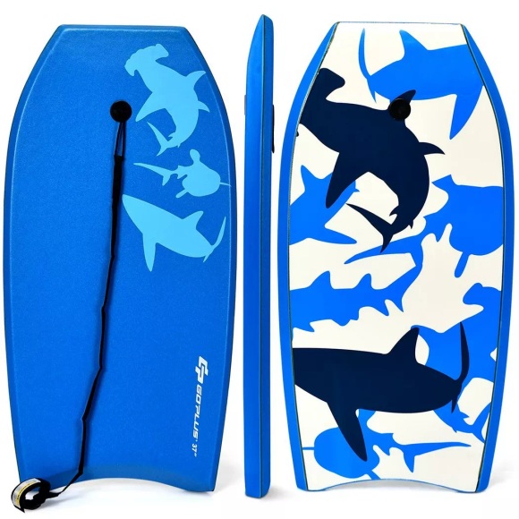 Northix - Sup Board Kinder Bodyboard Surfbrett Surfboard Blau 104 x 52 x 6 cm, 110cm