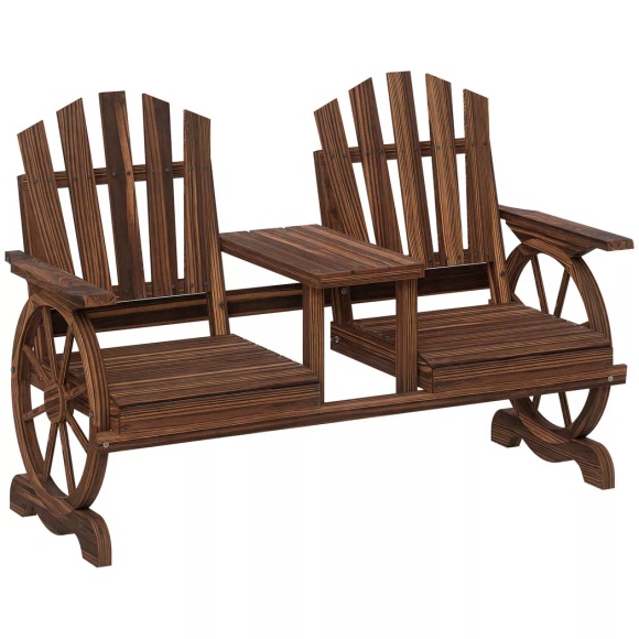 Outsunny - Gartenbank, One Size, Braun